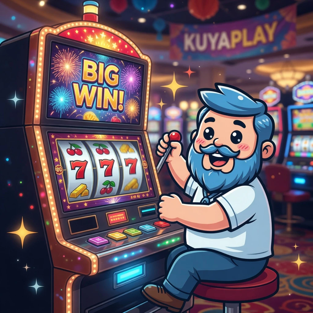 KuyaPlay mascot eagle wearing business jacket holding a phone with GCash successful transfer screen, dark blue background with gold coins and upward arrow graph