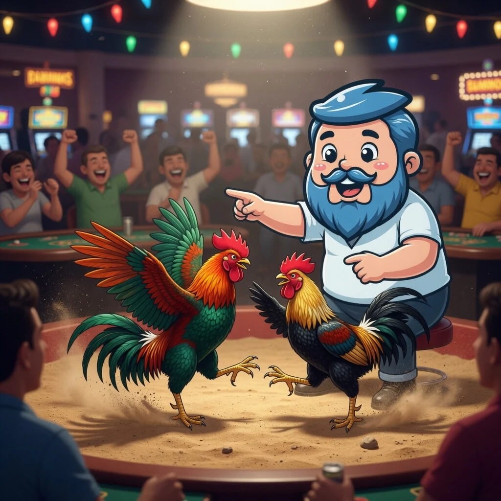 KuyaPlay brand image featuring mascot eagle standing centrally with large brand typography on a dark blue background